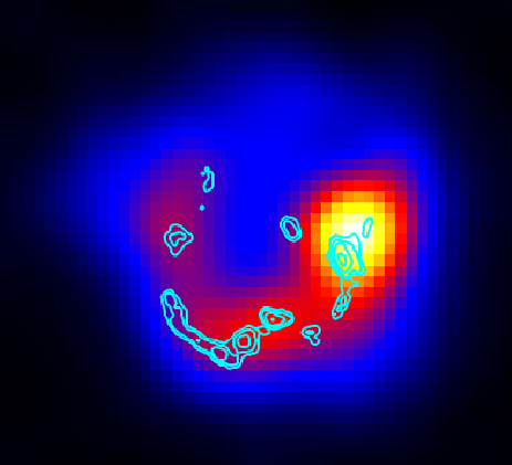 Gamma-ray image of supernova remnant IC 443