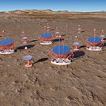 The CTA project for gamma ray astronomy. A Cherenkov telescope array is used. 